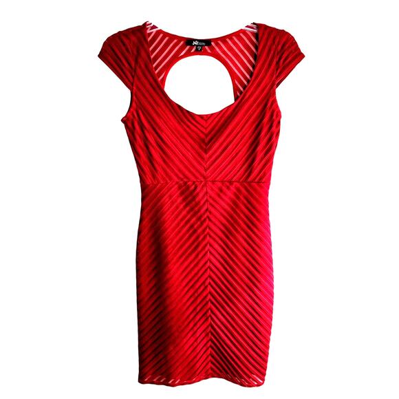 Jump Apparel Women's Dress Small S Red Misses Size 4 6 Formal Cocktail Party - Picture 1 of 7